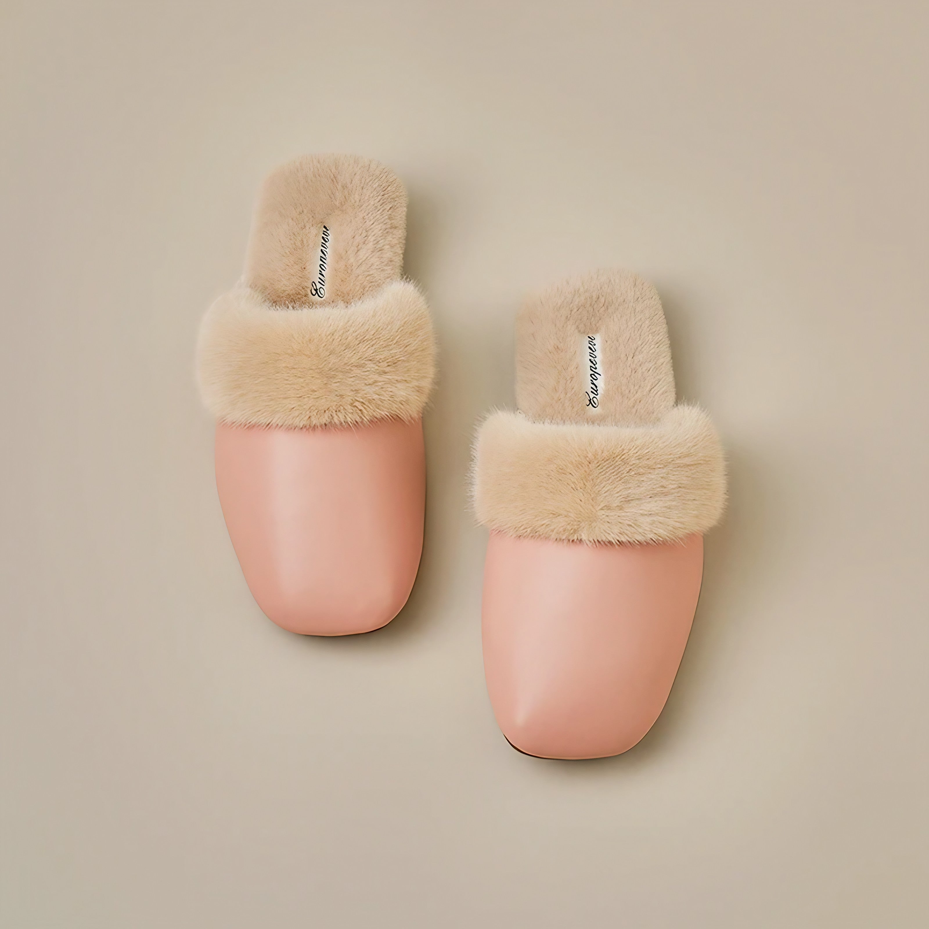 Blush Cozy Fur Slippers