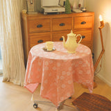 Blush Dot Tassel Tablecloth