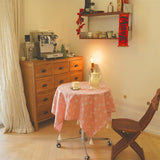 Blush Dot Tassel Tablecloth