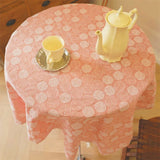 Blush Dot Tassel Tablecloth