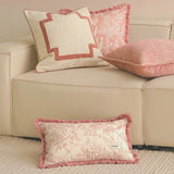 Blush Fringe Cushion Covers