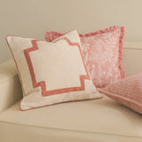 Blush Fringe Cushion Covers