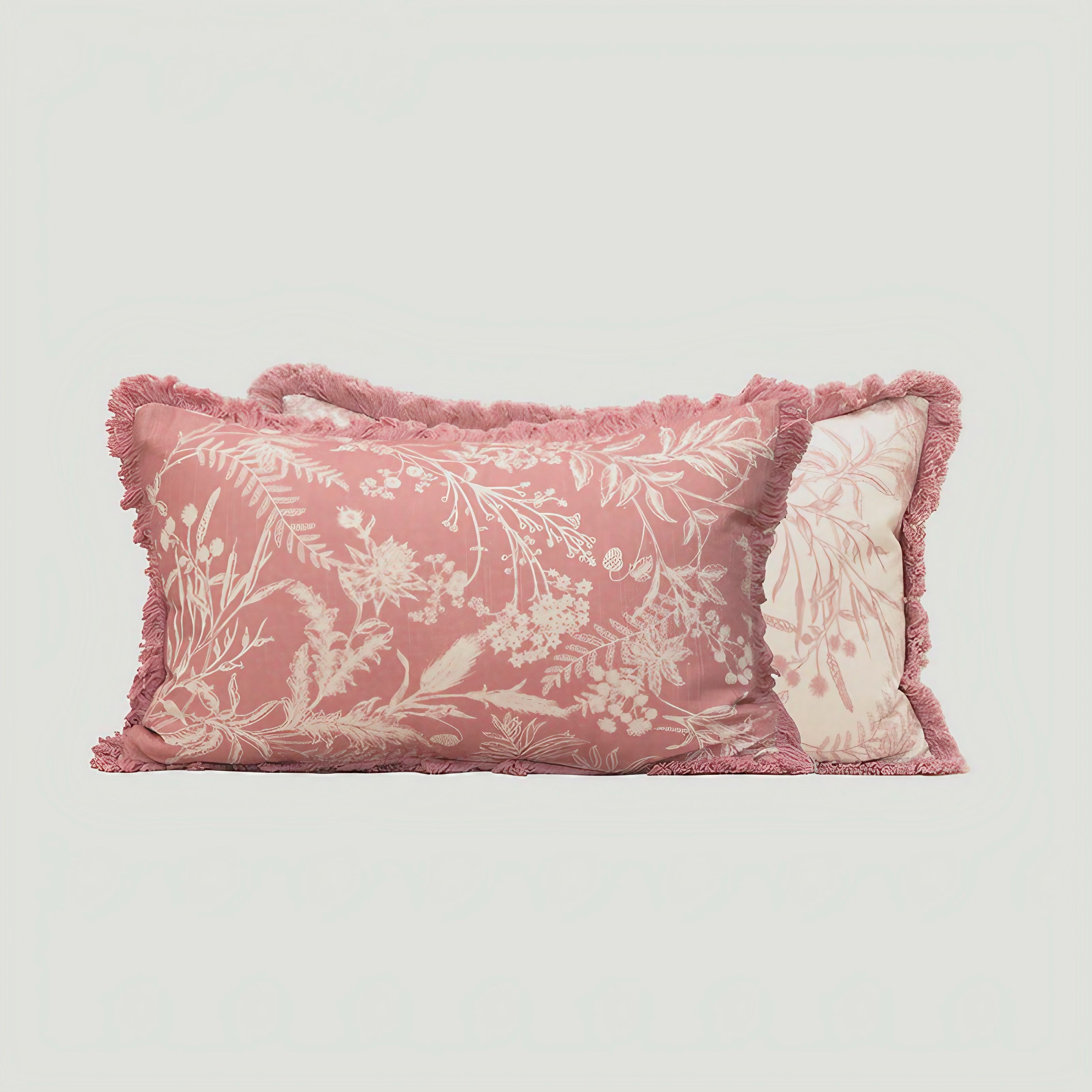 Blush Fringe Cushion Covers