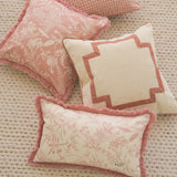 Blush Fringe Cushion Covers