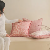 Blush Fringe Cushion Covers