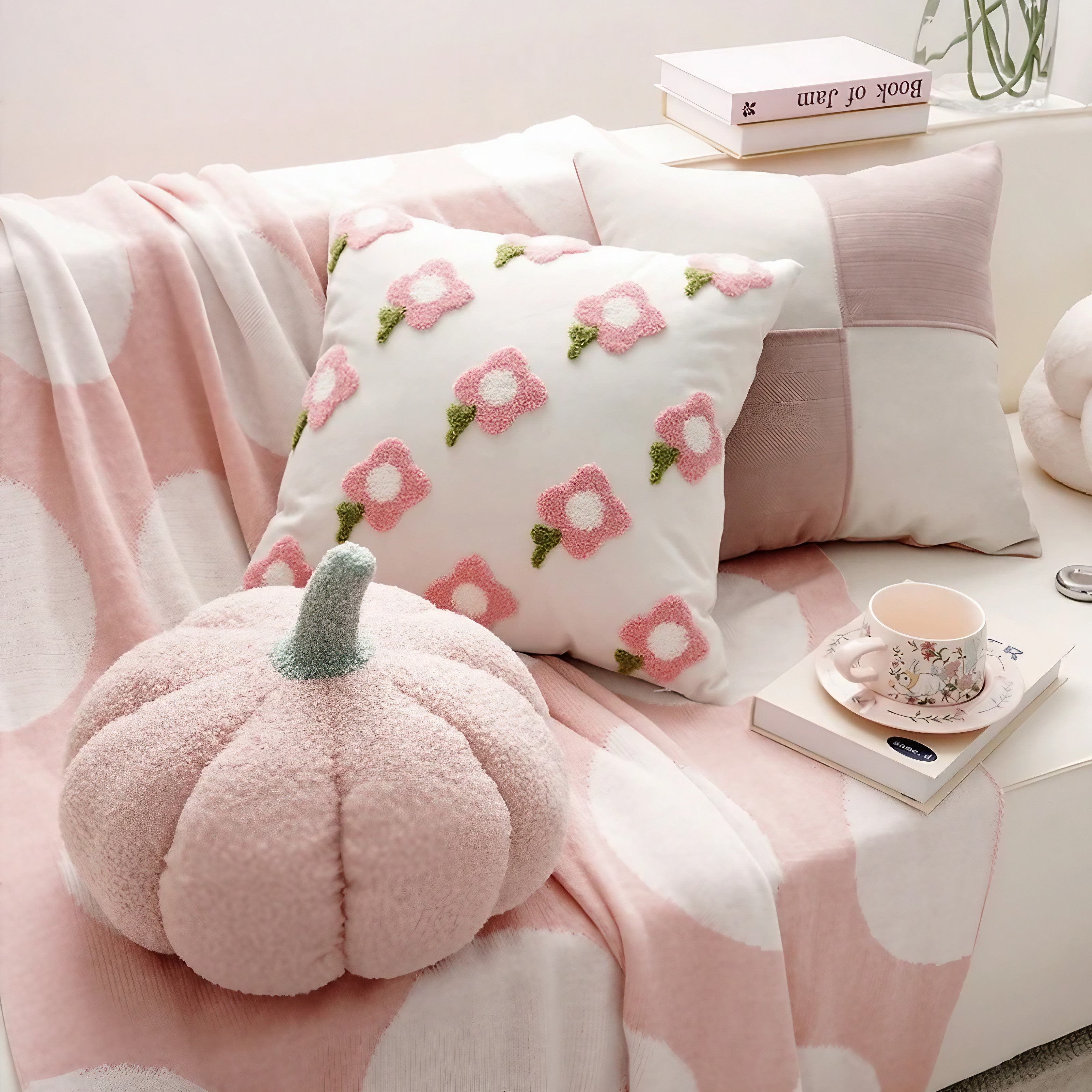 Blush Garden Cushion Cover
