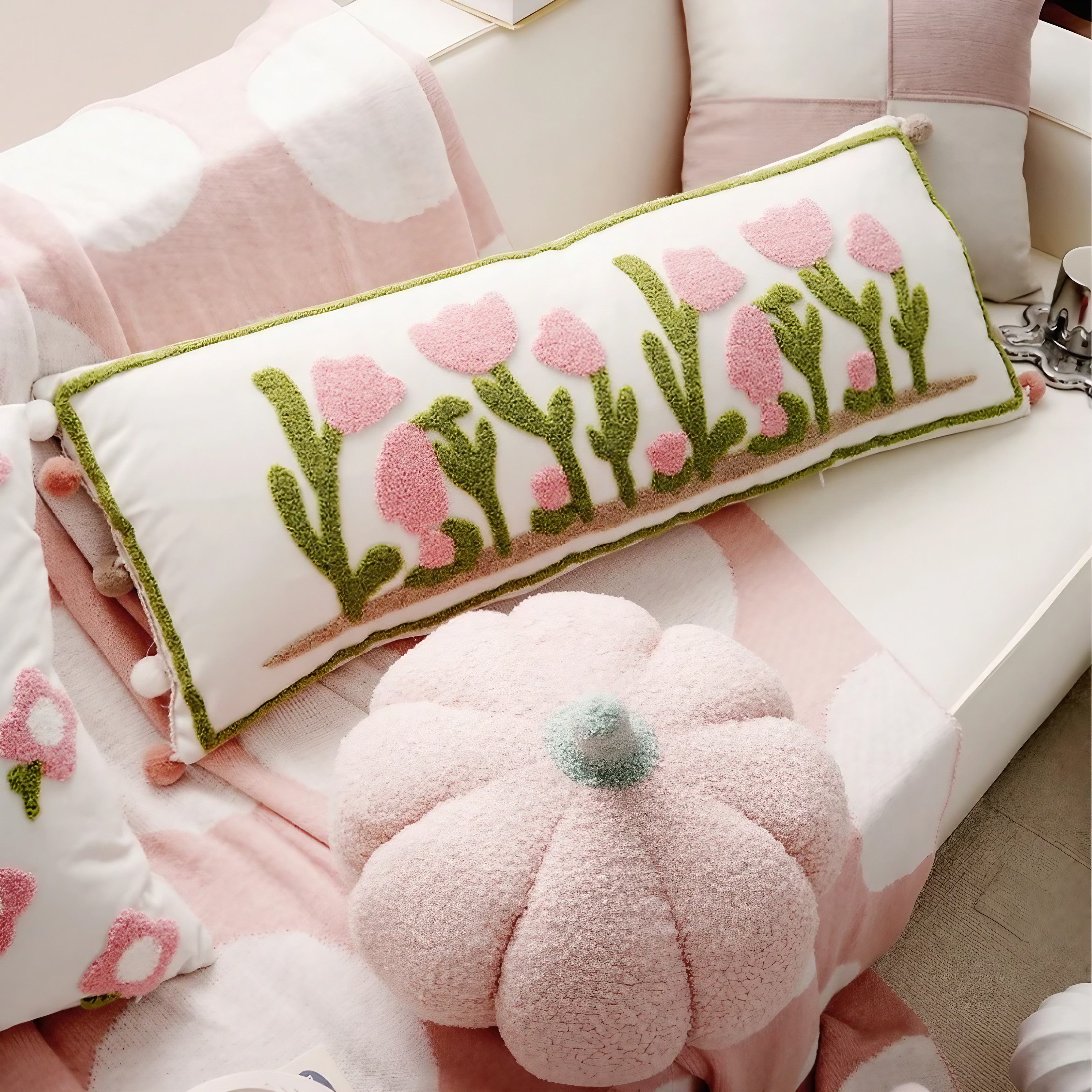 Blush Garden Cushion Cover