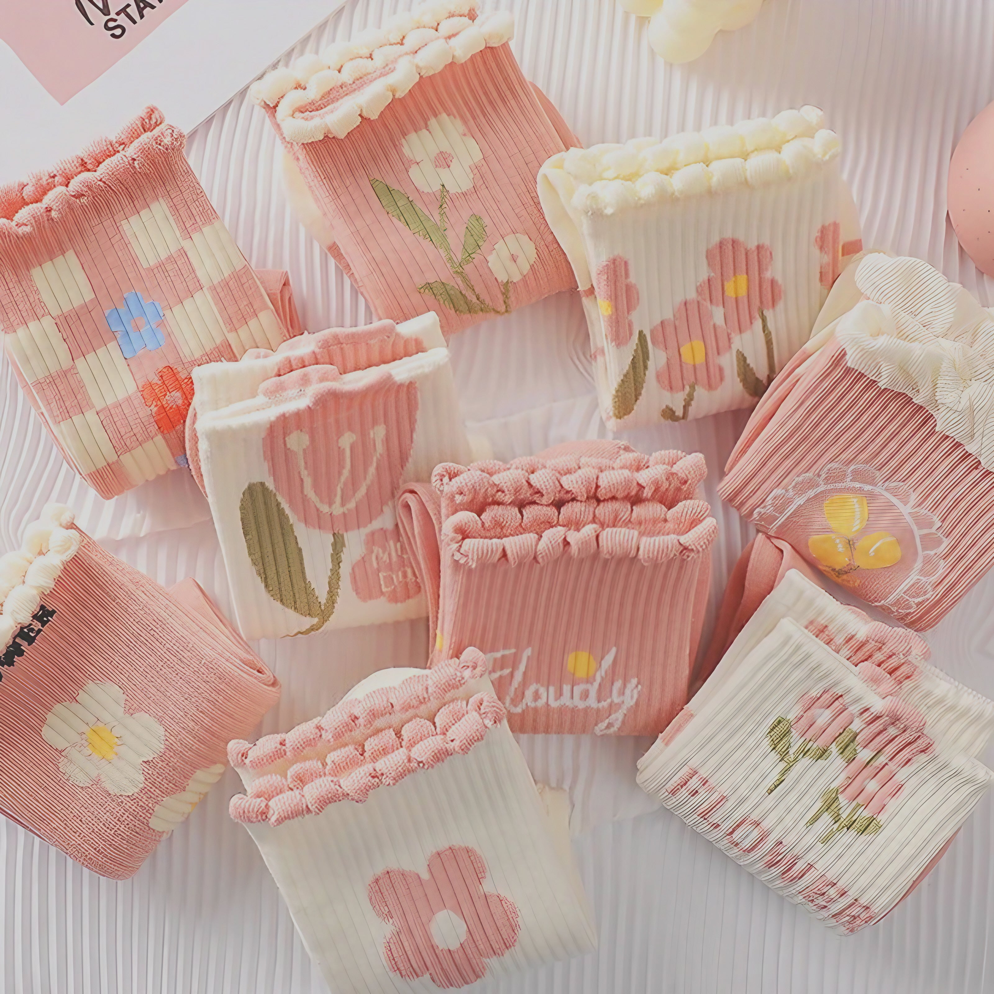 Blush Garden Socks