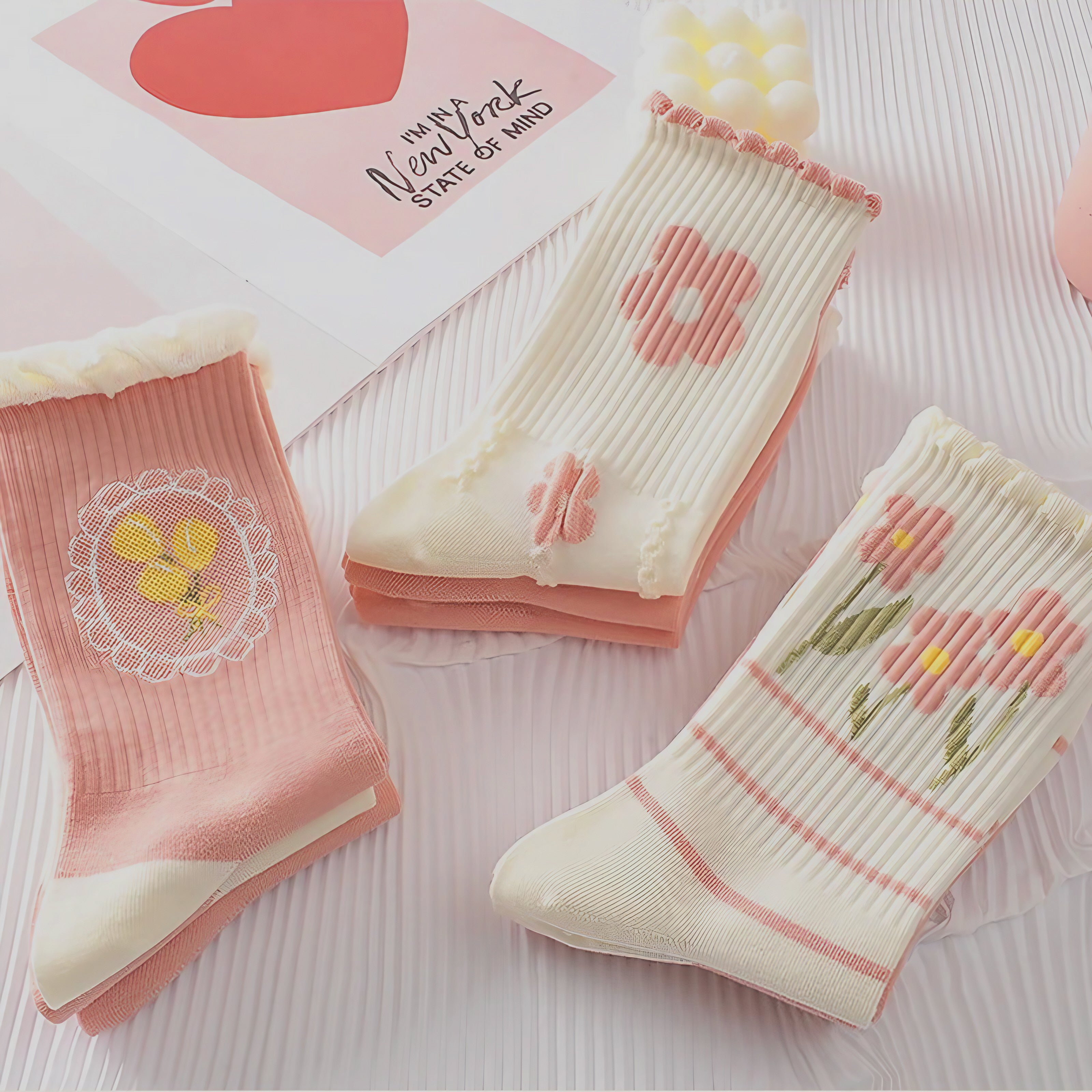 Blush Garden Socks