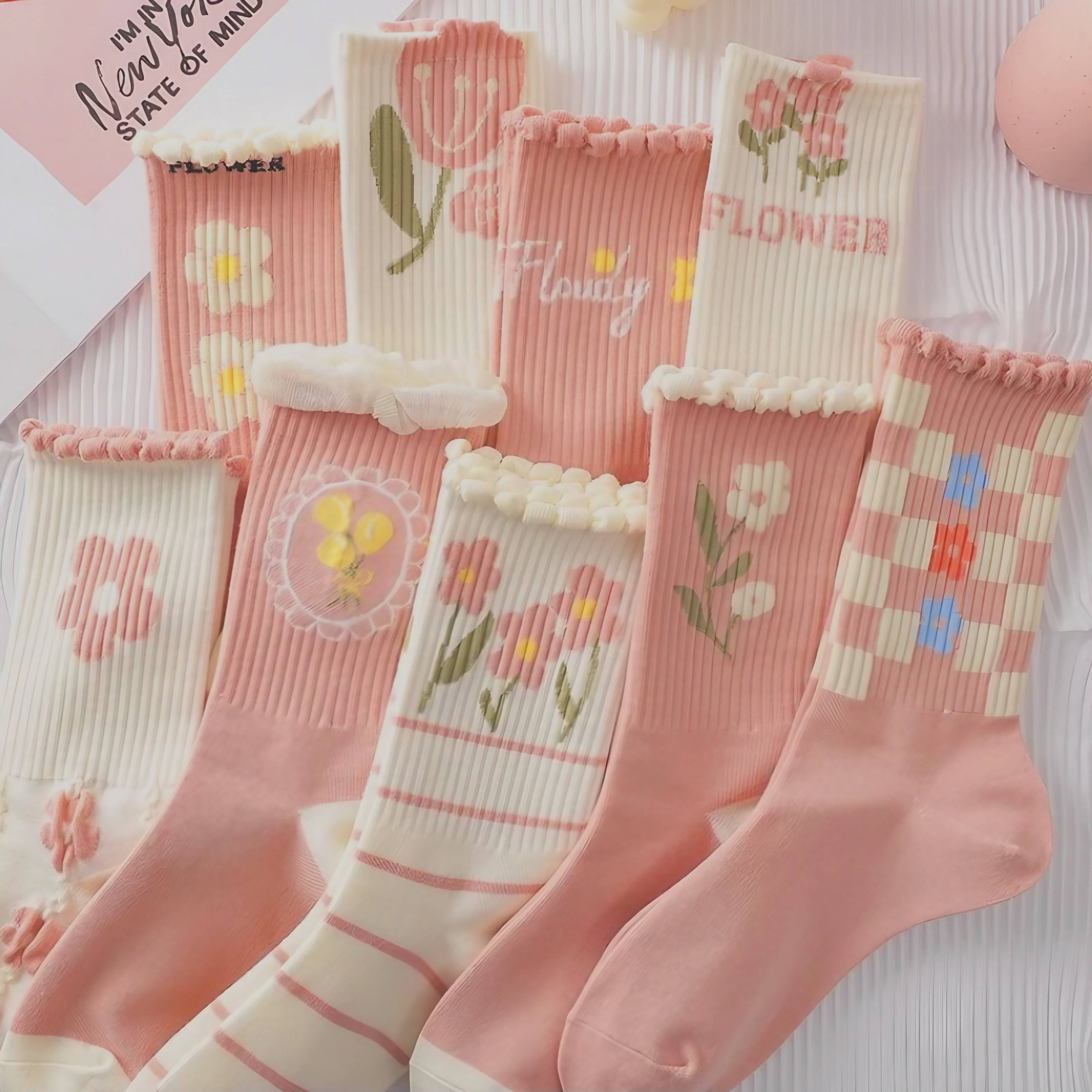 Blush Garden Socks