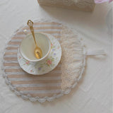 Blush Lace Floral Placemats