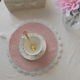 Blush Lace Floral Placemats