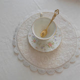 Blush Lace Floral Placemats