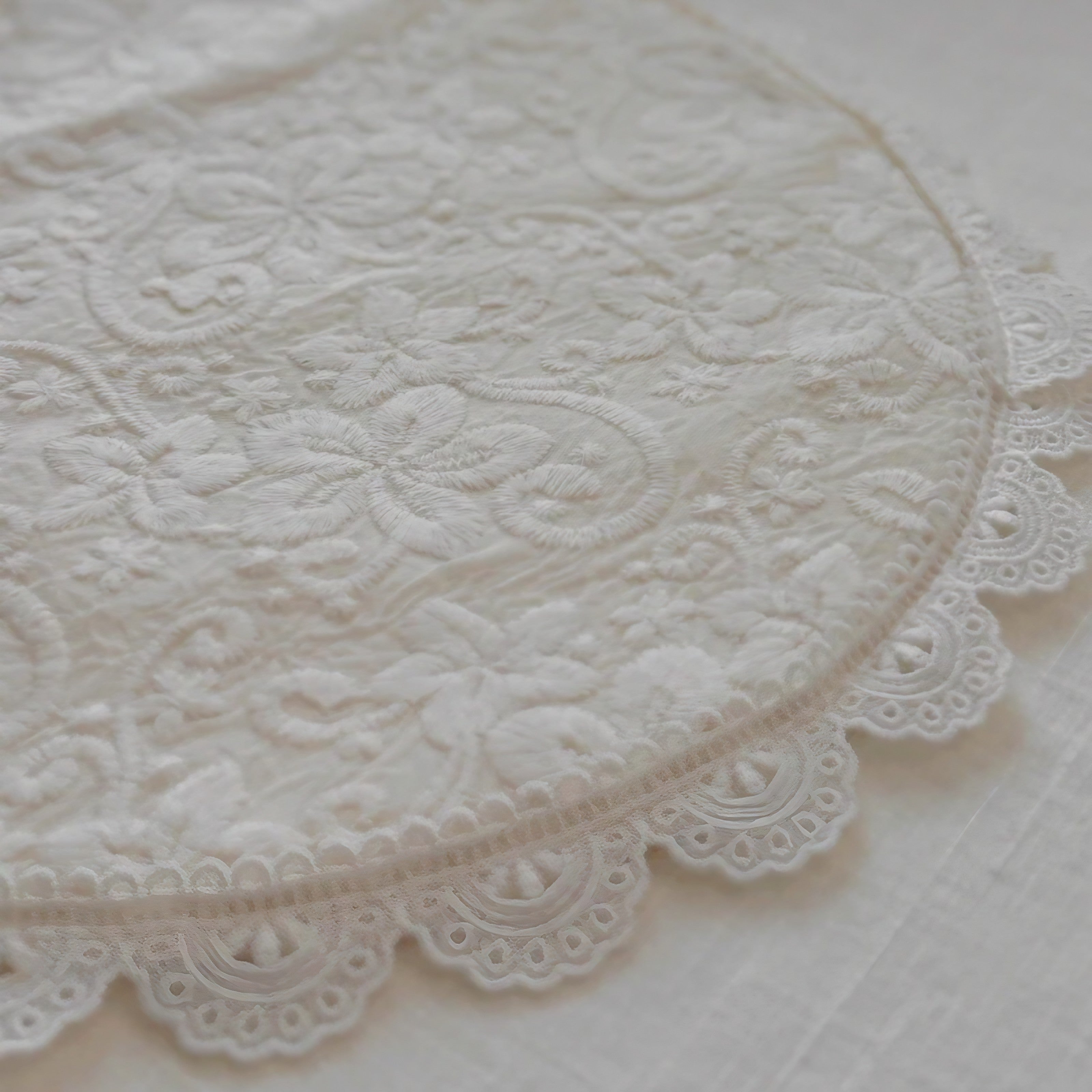 Blush Lace Floral Placemats