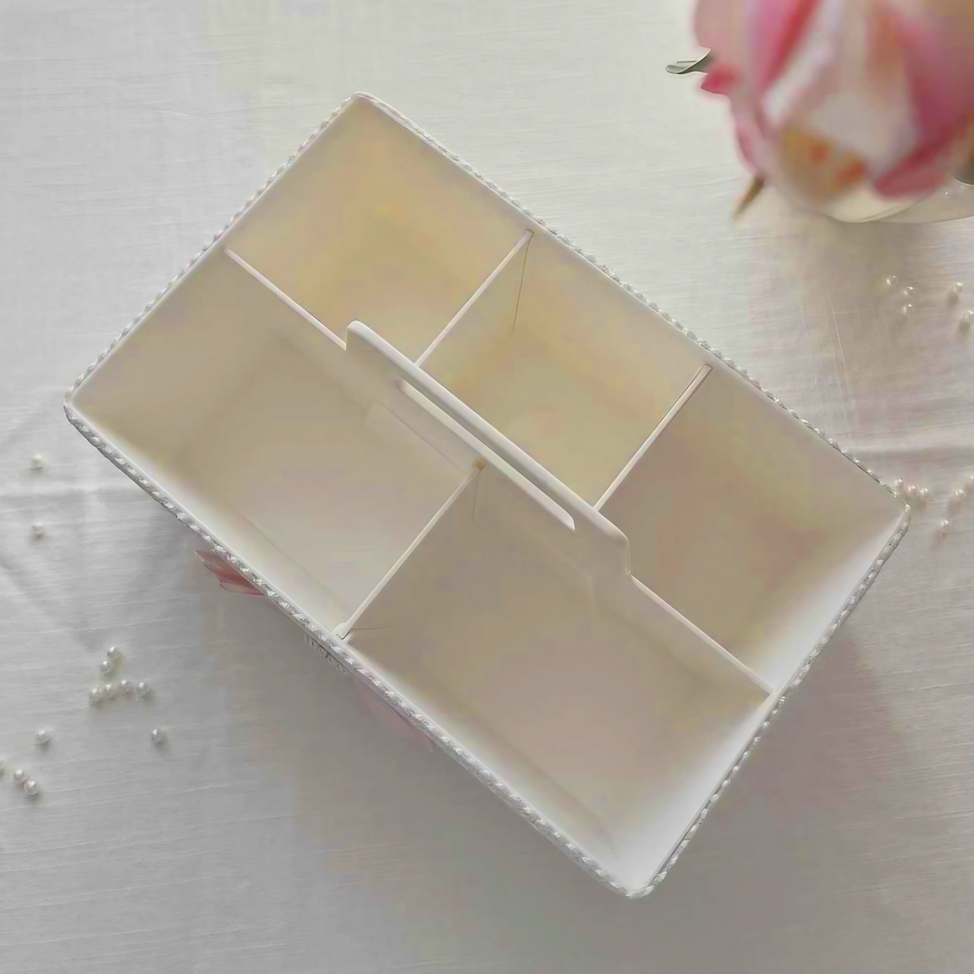 Blush Lace Vanity Caddy