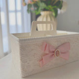 Blush Lace Vanity Caddy