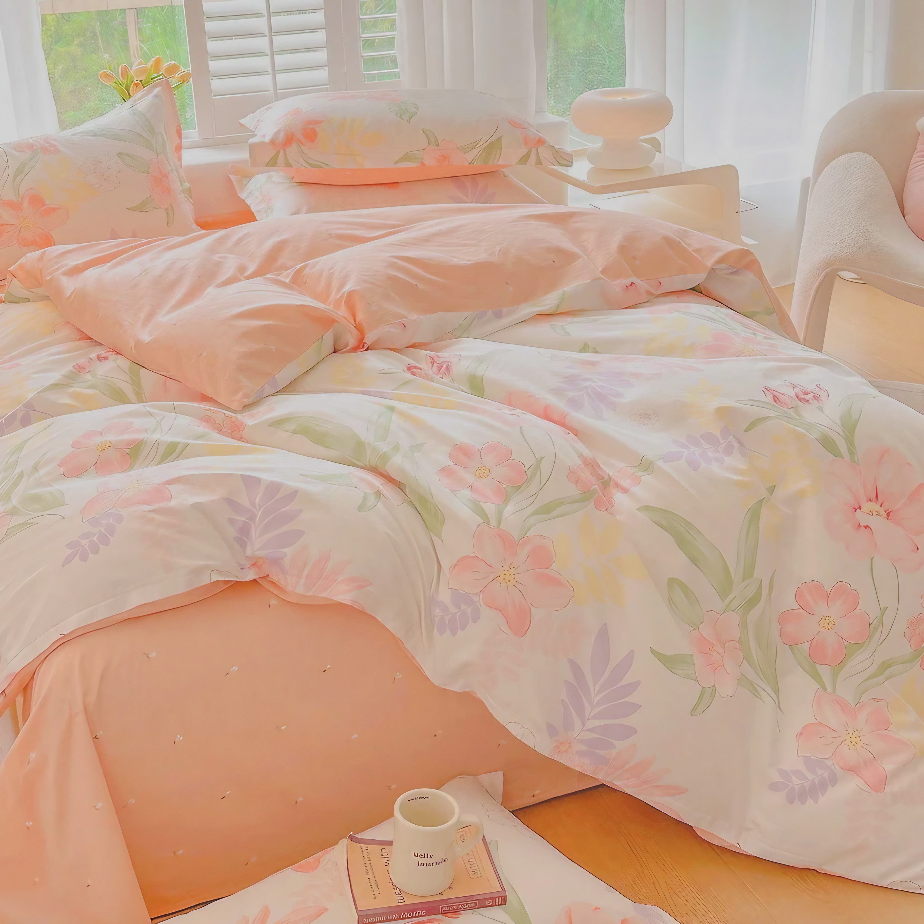 Blush Meadow Sheet Cover