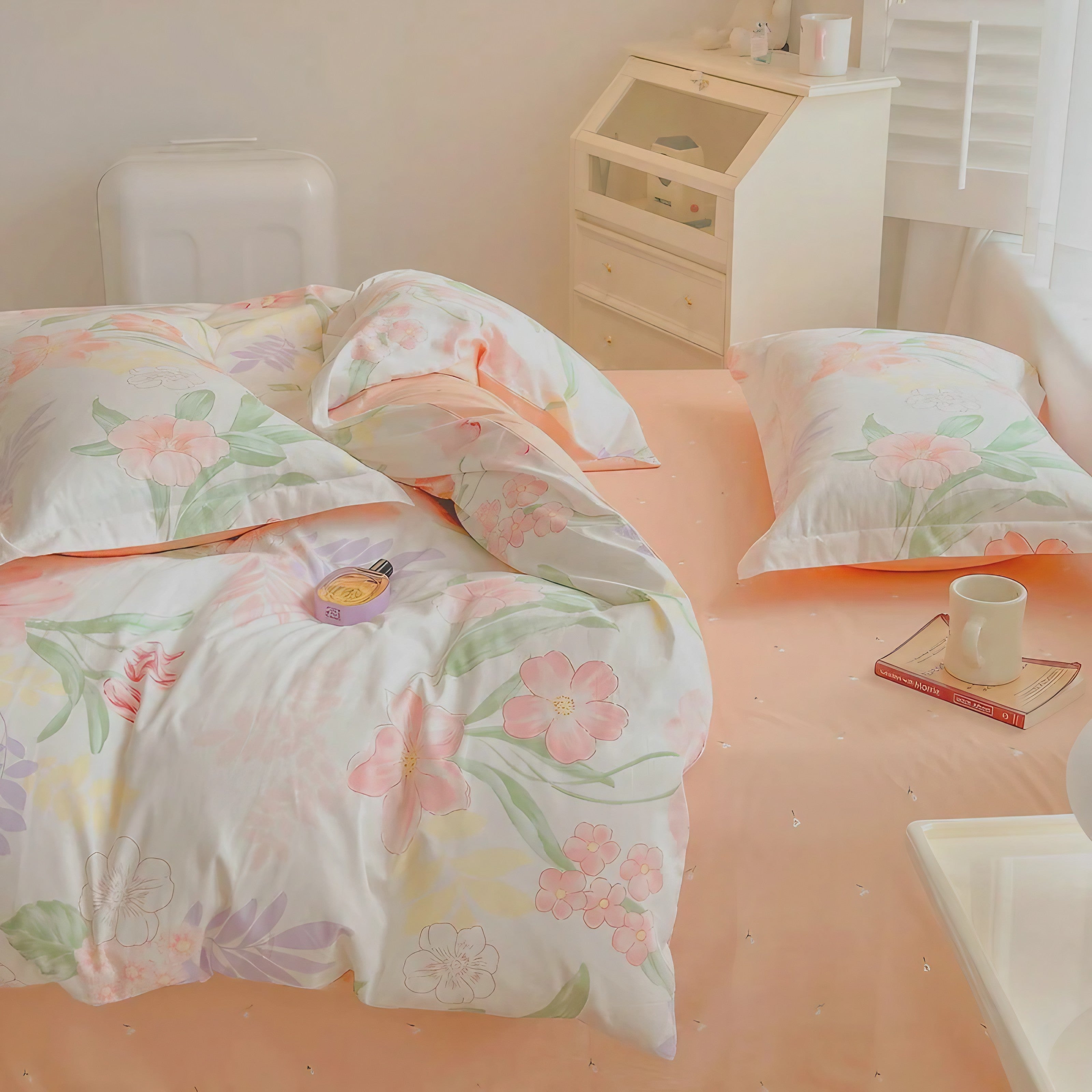 Blush Meadow Sheet Cover