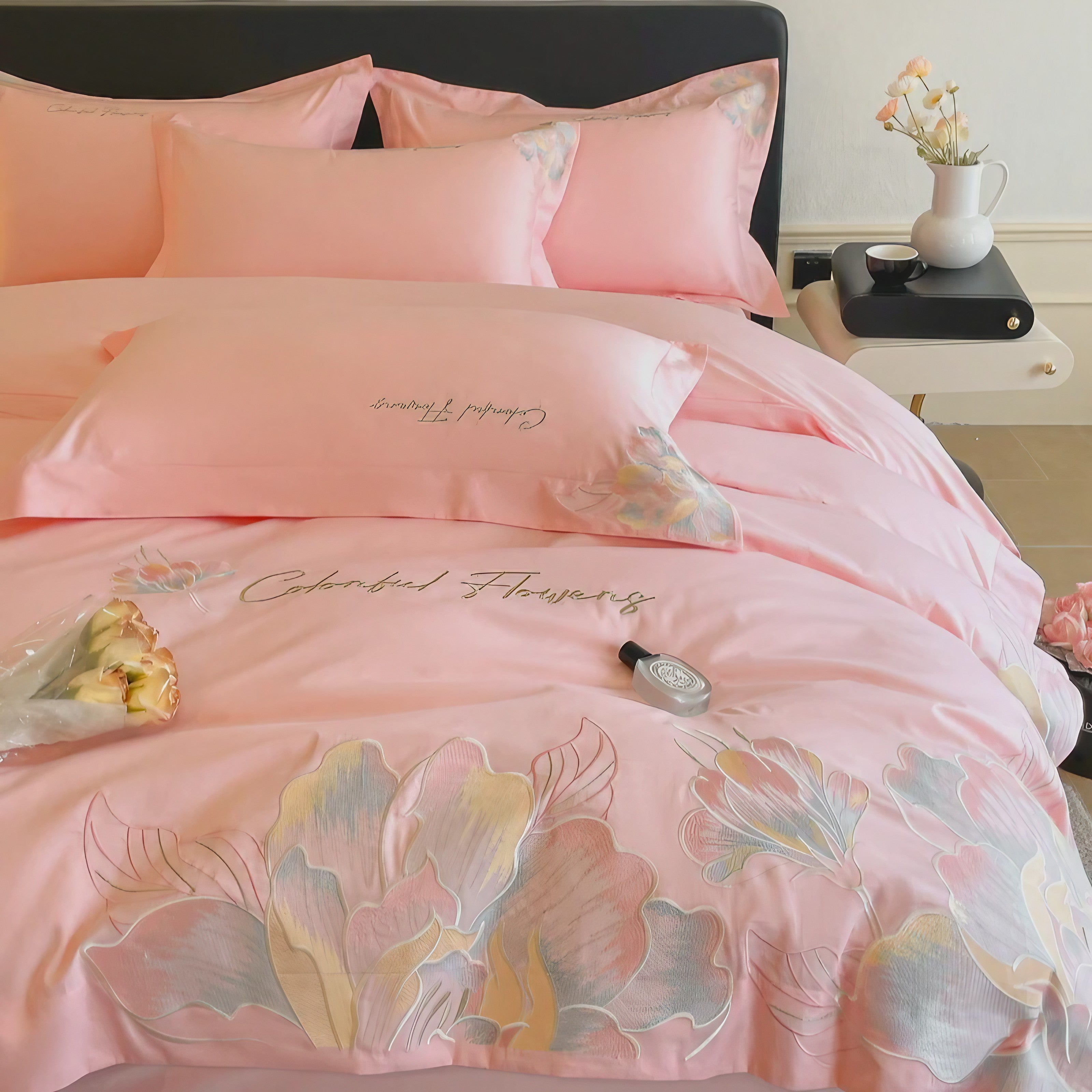 Blush Peony Bedding Set