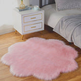 Blush Petal Faux Fur Rugs