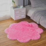 Blush Petal Faux Fur Rugs