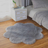 Blush Petal Faux Fur Rugs