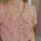 Blush Petal Lace Blouse