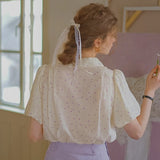 Blush Petal Lace Blouse