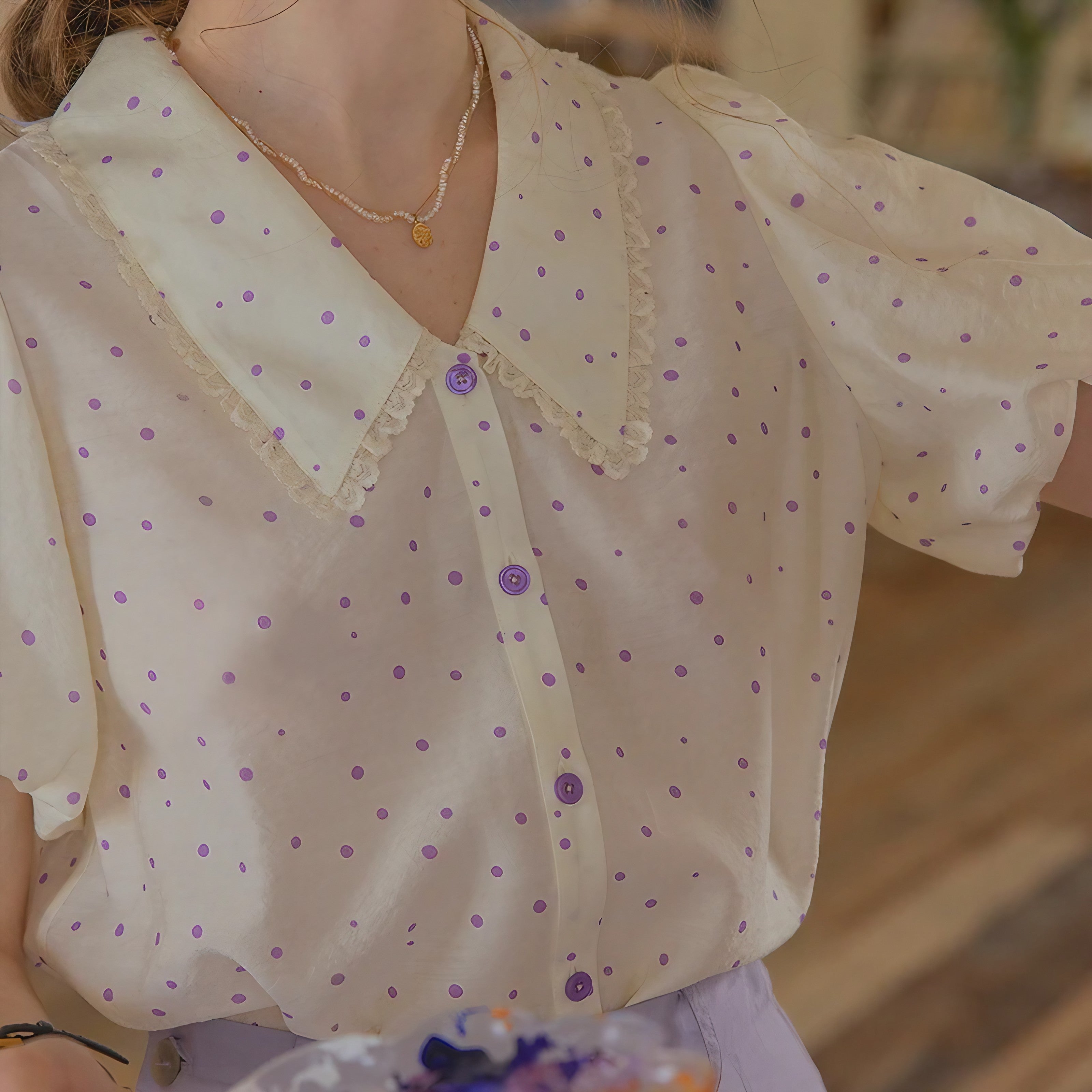 Blush Petal Lace Blouse