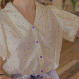 Blush Petal Lace Blouse
