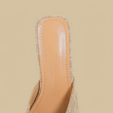 Blush Petal Lace Mules