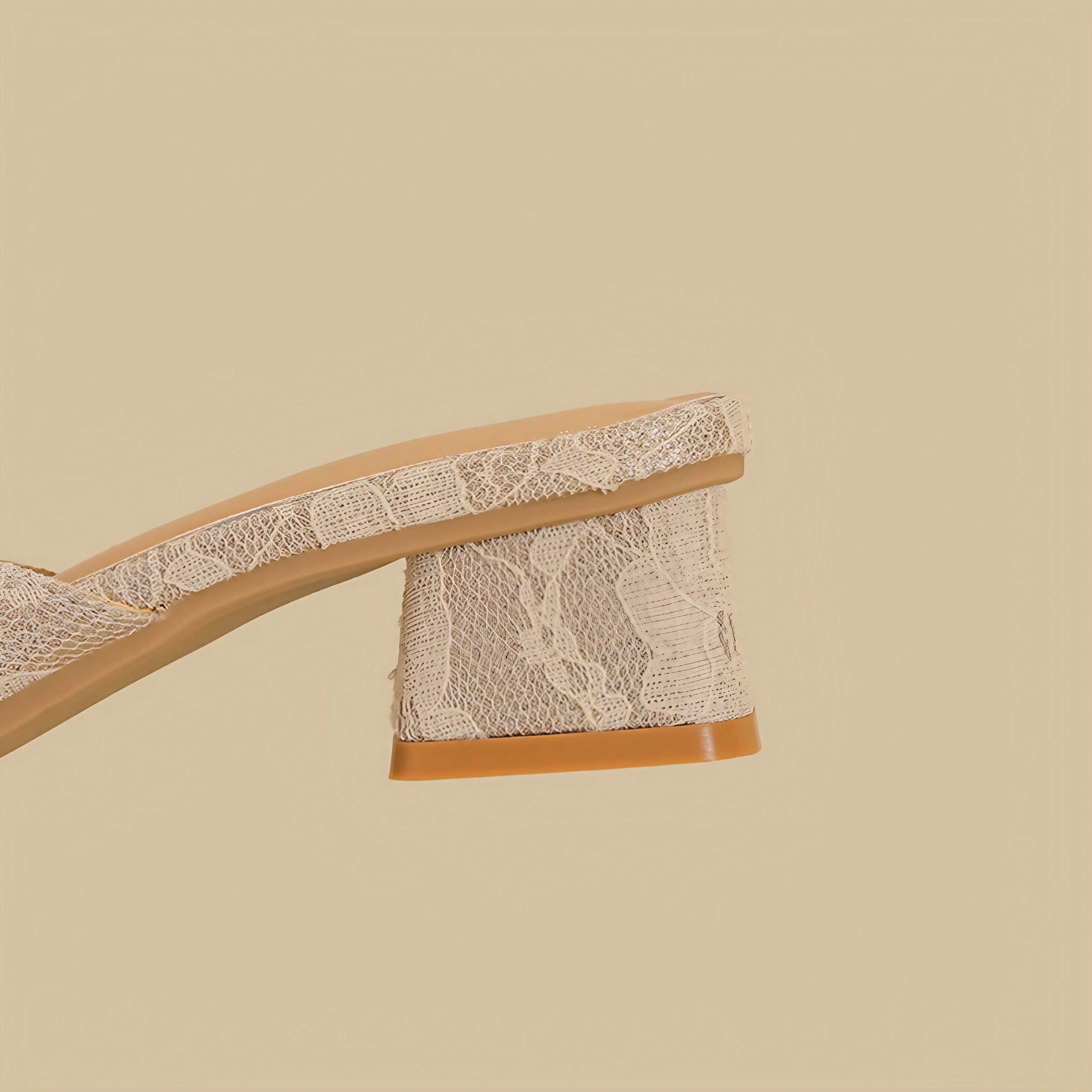 Blush Petal Lace Mules