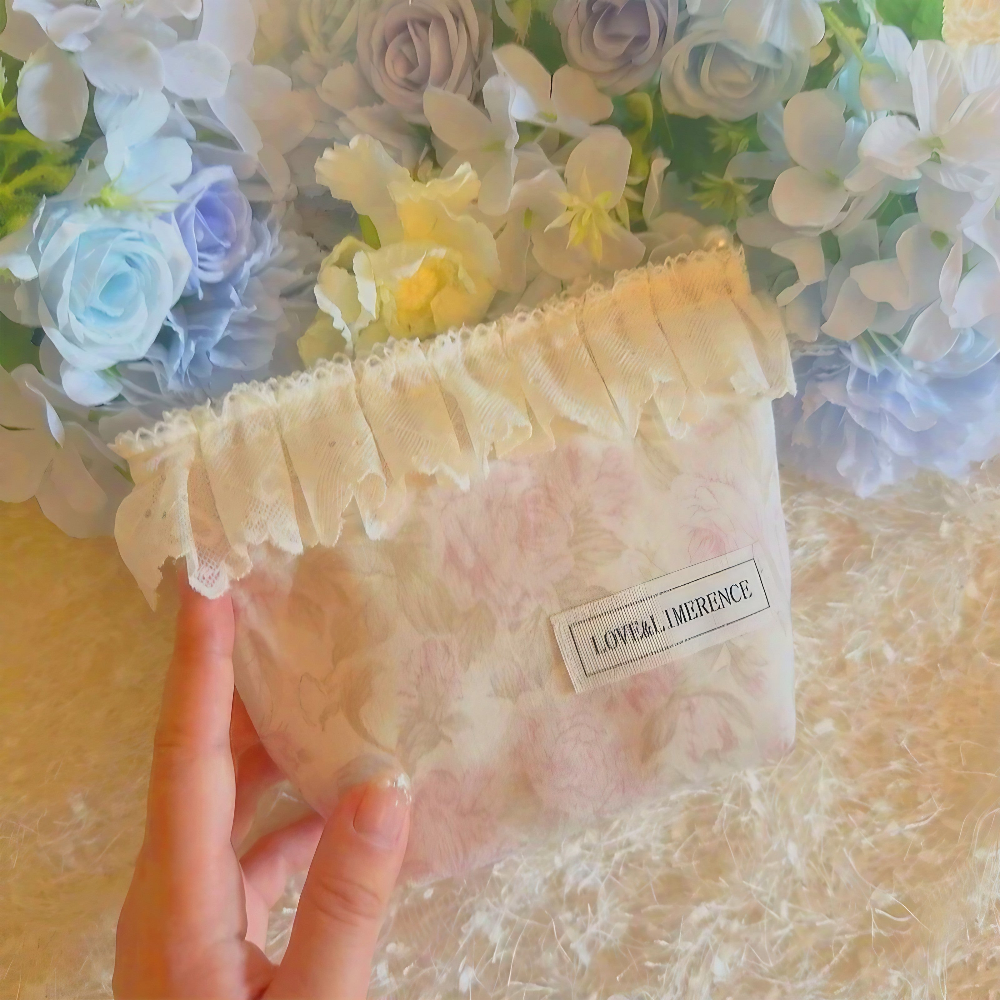Blossom Ruffle Pouch