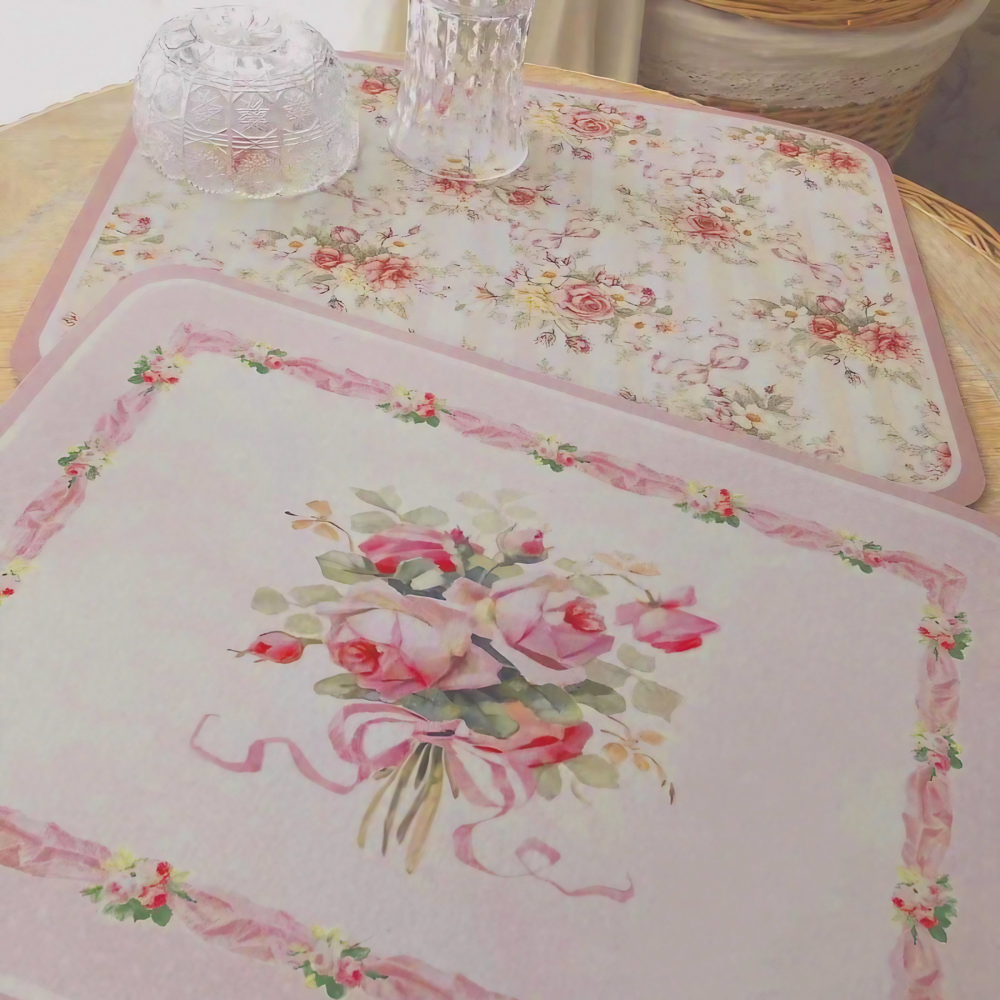 Blush Rose Garden Placemats