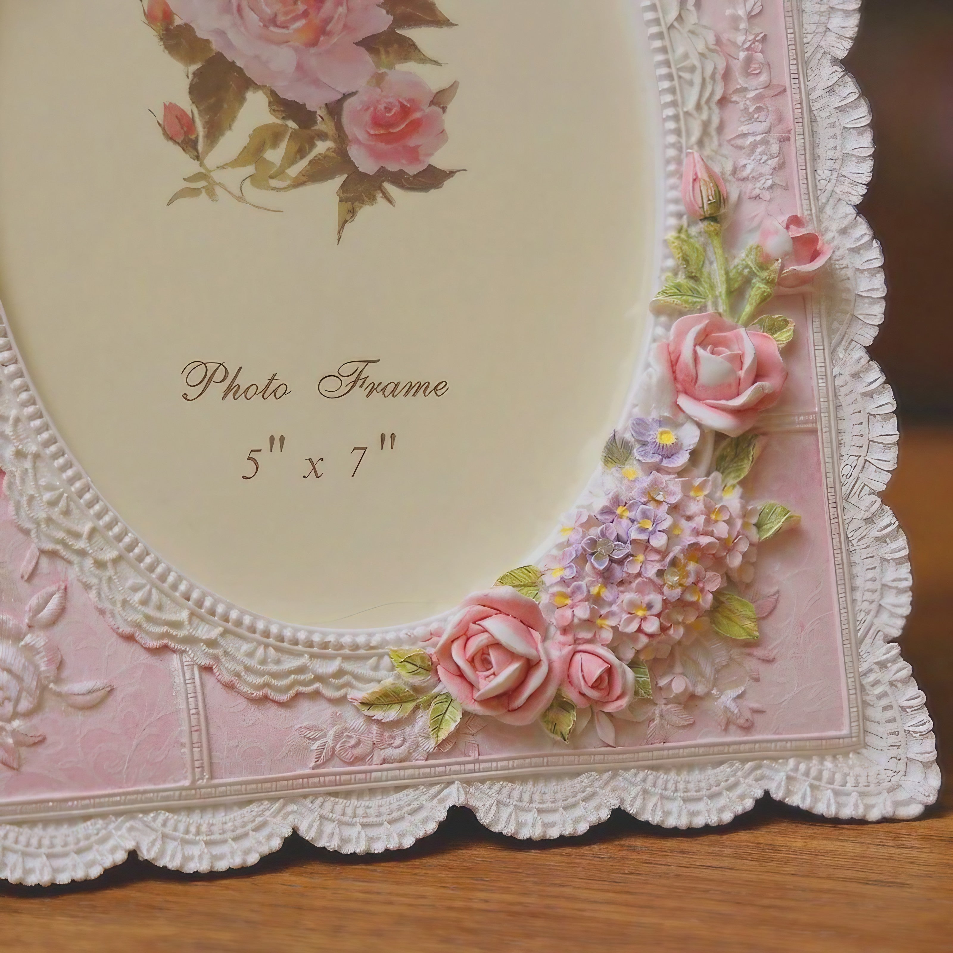 Blush Rose Lace Frame