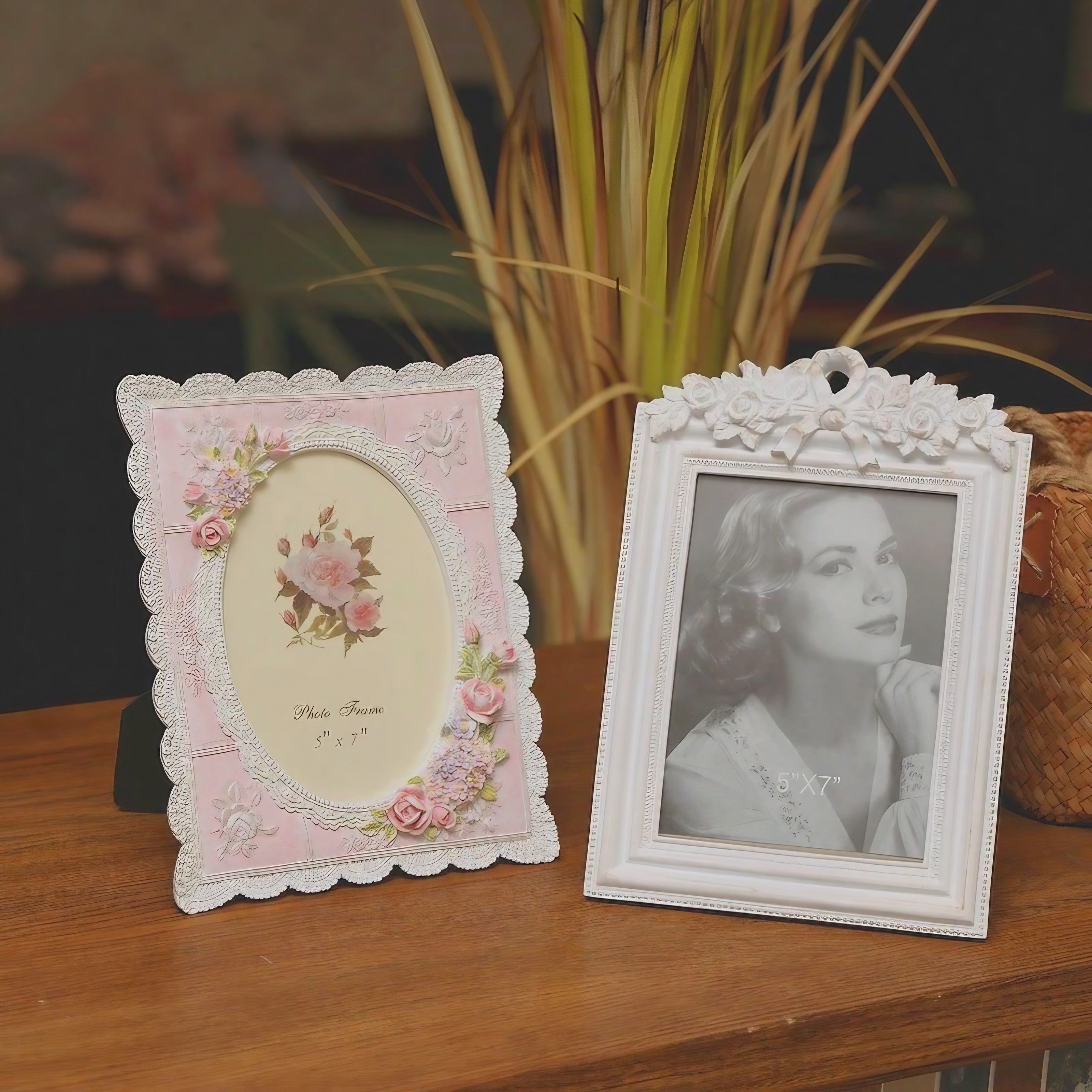 Blush Rose Lace Frame