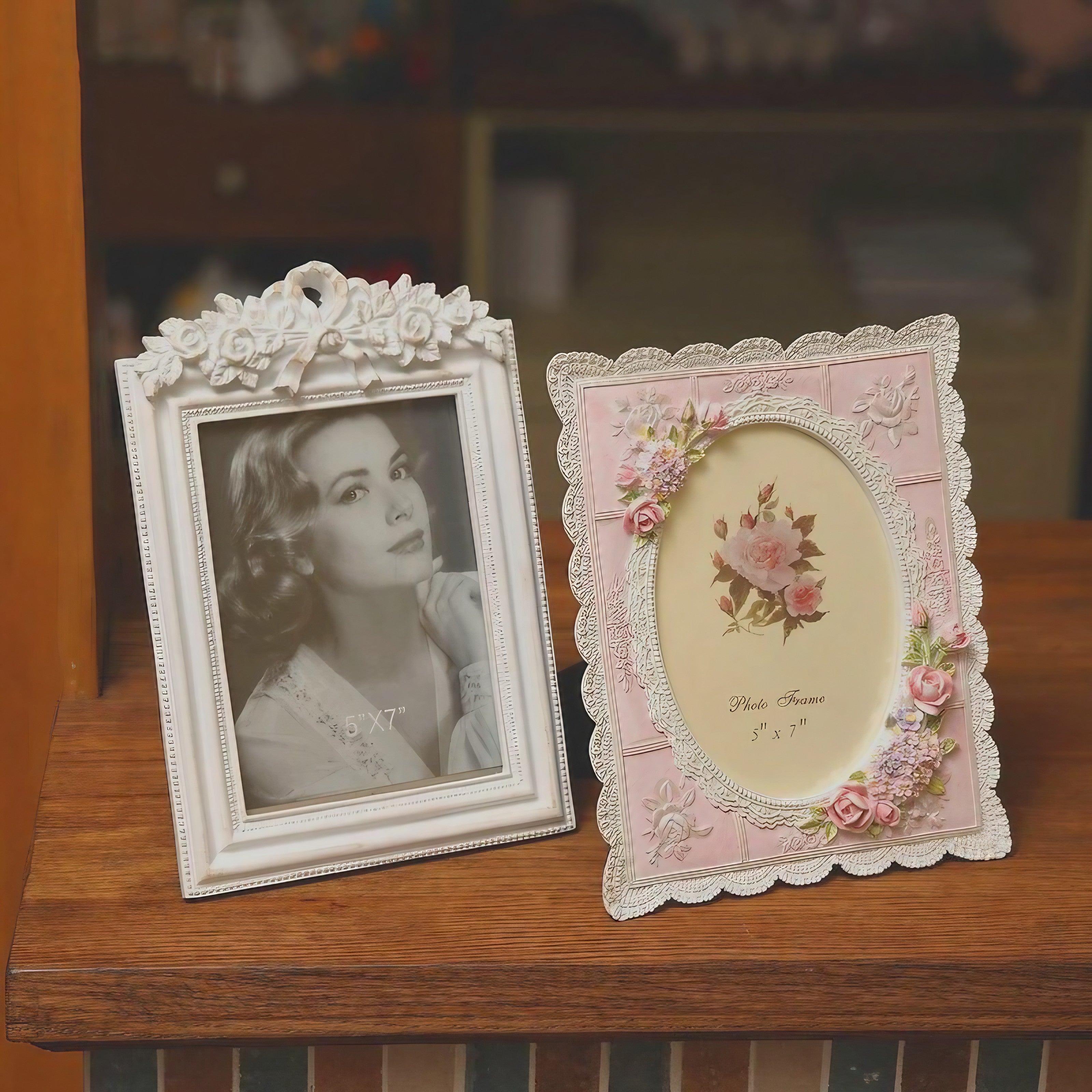 Blush Rose Lace Frame