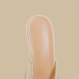 Blush Sparkle Veil Mules