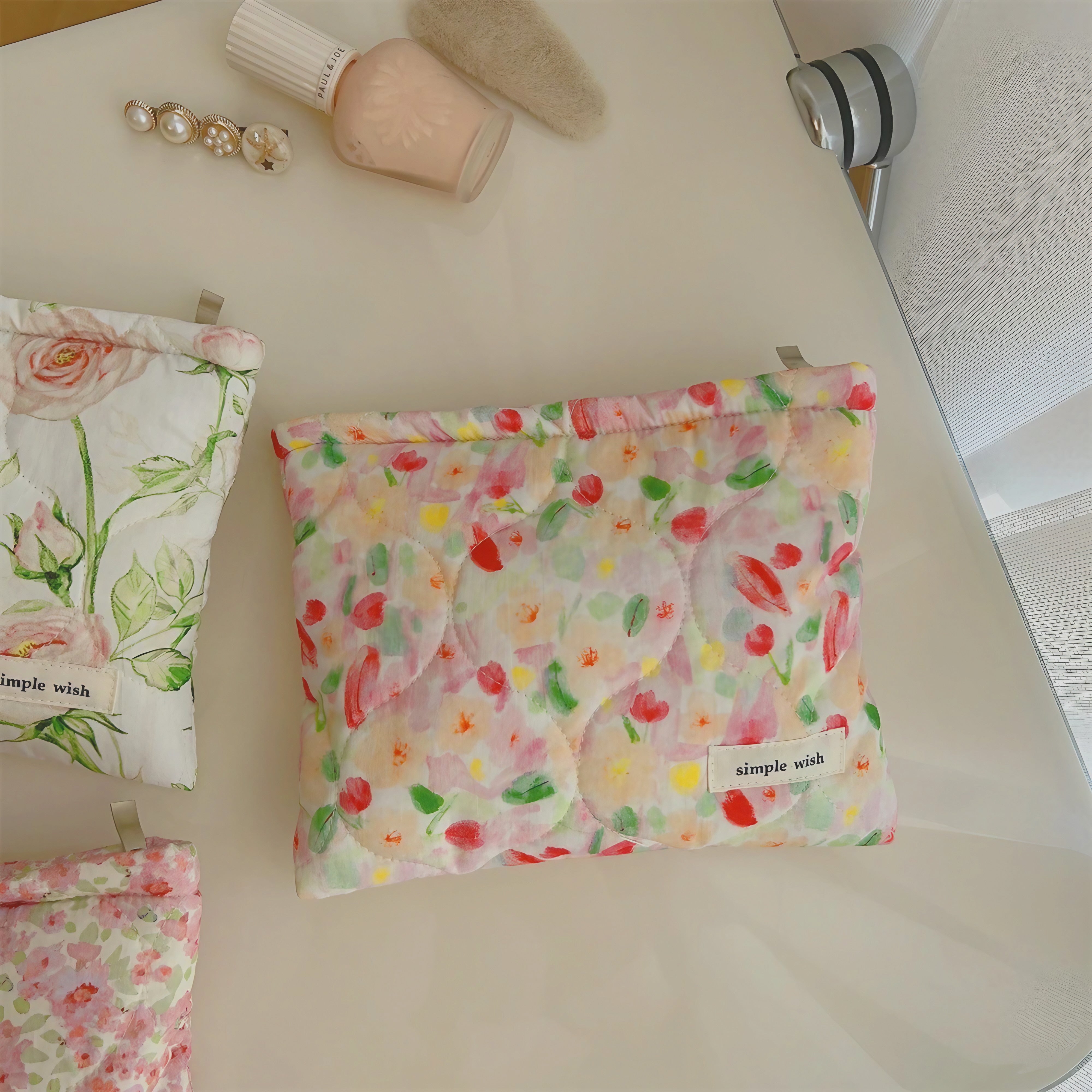 Watercolor Bloom Pouch