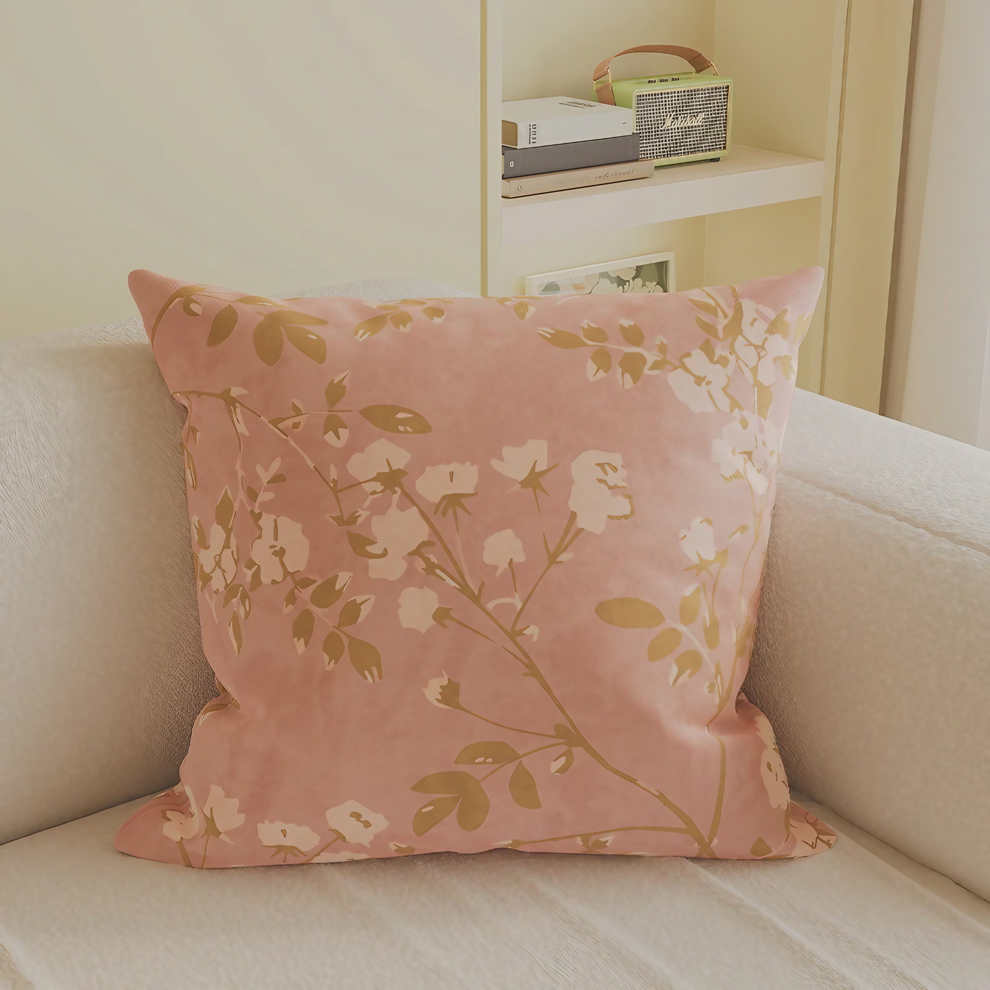 Peach Bloom Cushion Covers