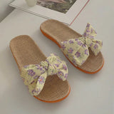 Blushing Meadow Bow Slides