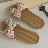 Blushing Meadow Bow Slides
