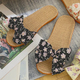 Blushing Meadow Bow Slides