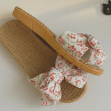 Blushing Meadow Bow Slides