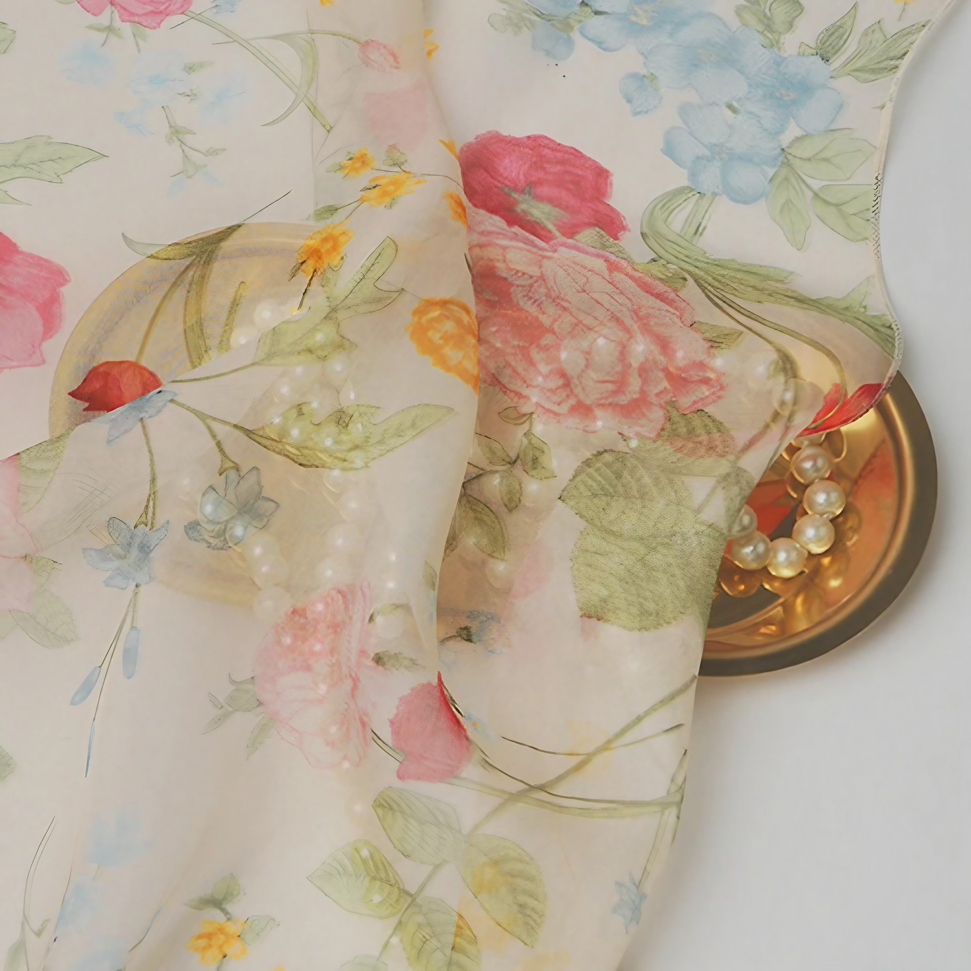 Blushing Meadow Tie Scarf