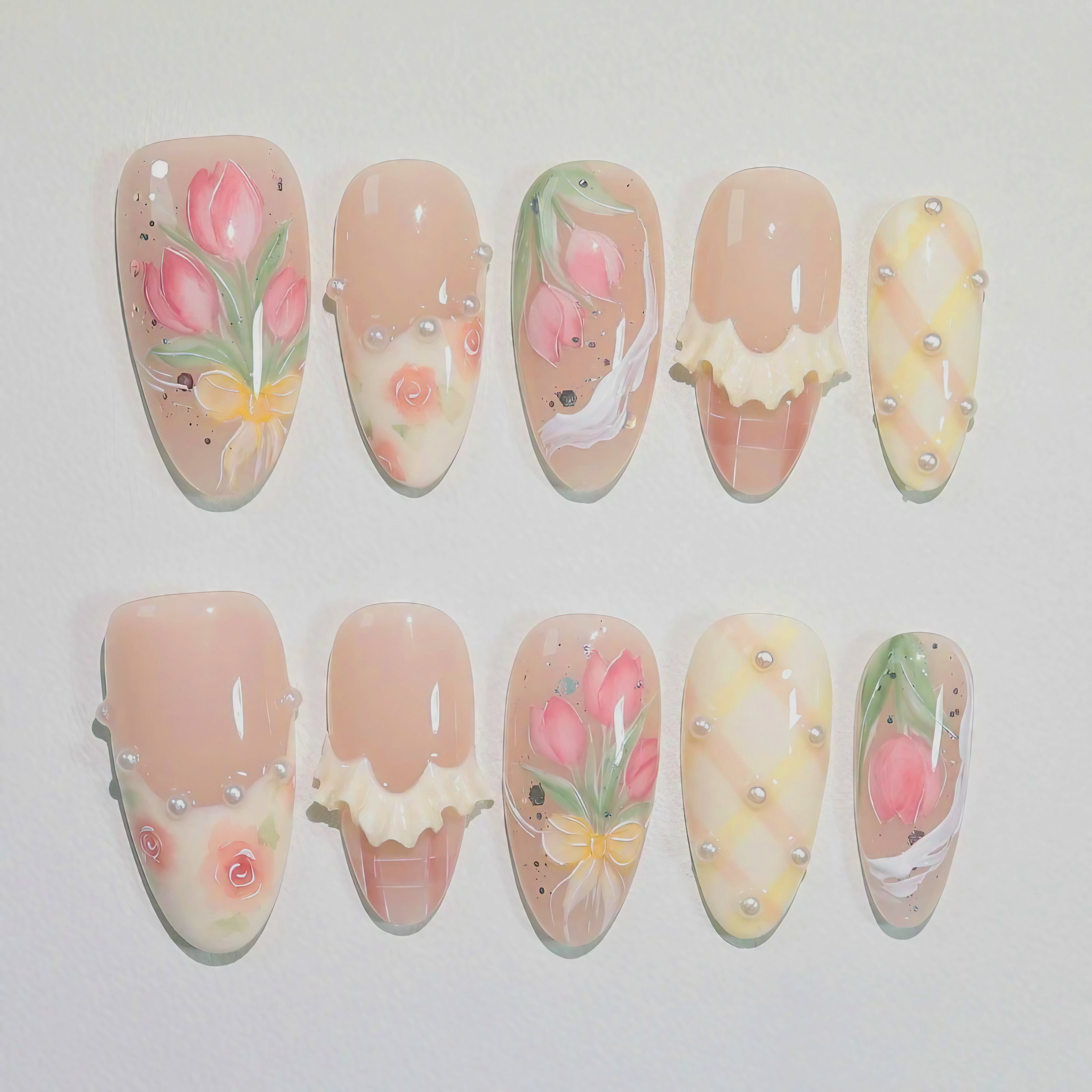 Blushing Petal Nails