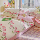 Blushing Tulip Bedding Set