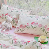 Blushing Tulip Bedding Set