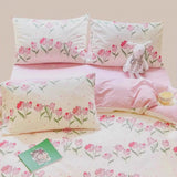 Blushing Tulip Bedding Set