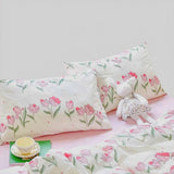 Blushing Tulip Bedding Set